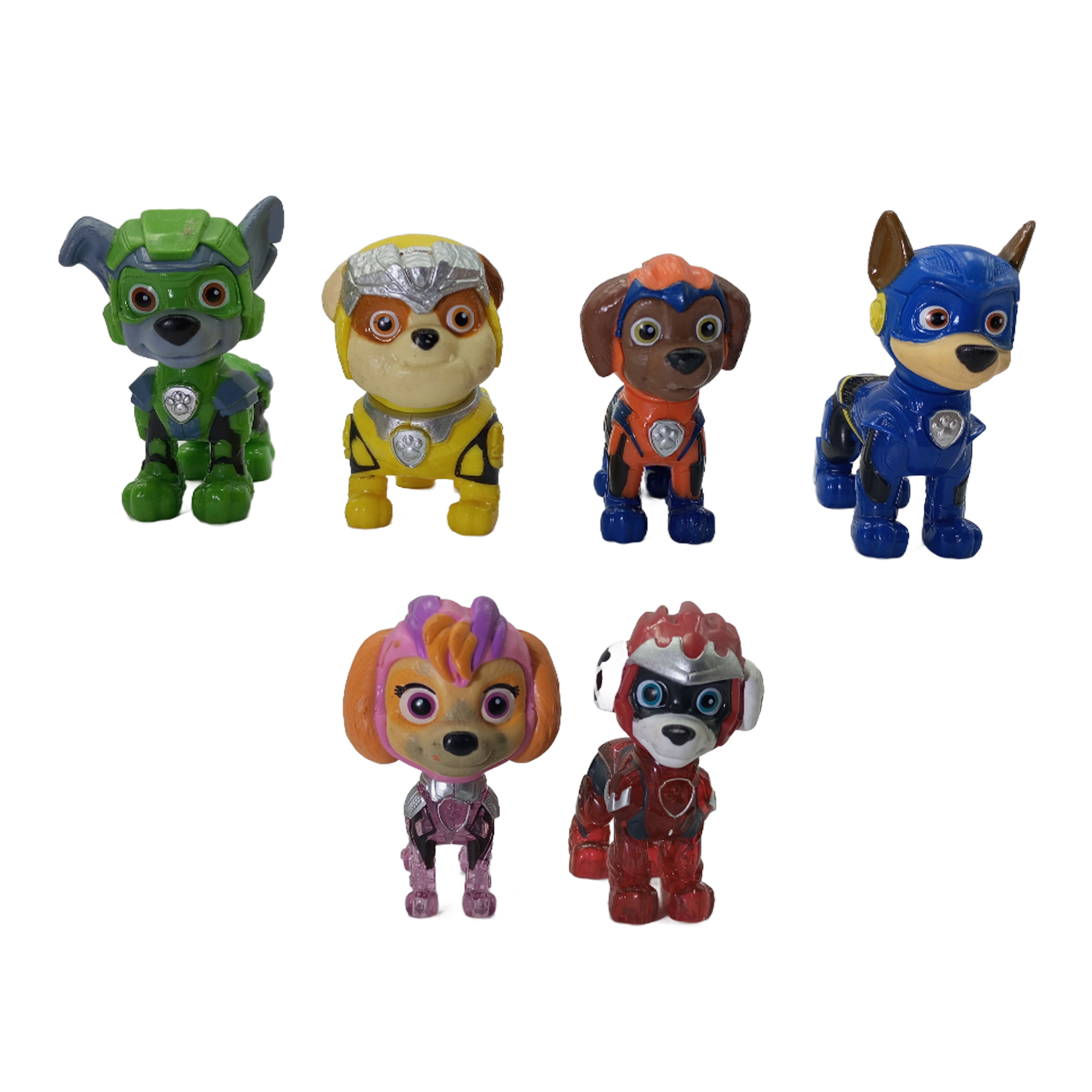 فیگور مدل سگهای نگهبان کد 926 مجموعه 6 عددی ارتفاع 5.5 سانتیمتر