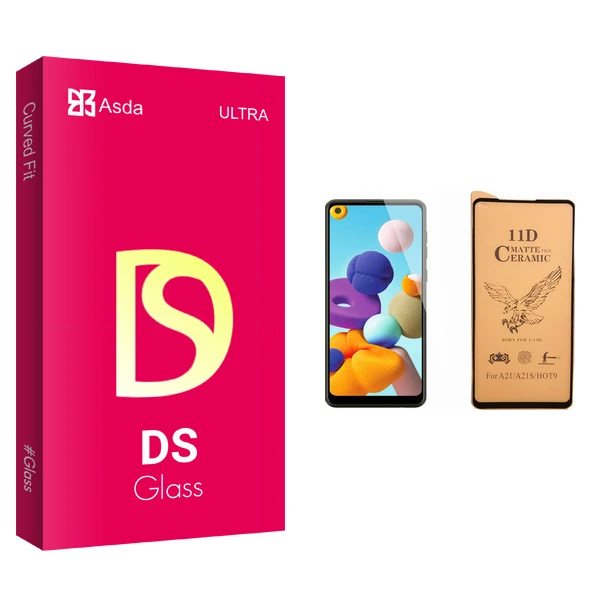 محافظ صفحه نمایش سرامیکی آسدا مدل DS مناسب برای گوشی موبایل سامسونگ Galaxy A21