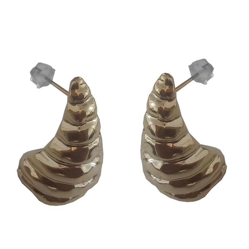 گوشواره میخی زنانه مدل ‌حلزونی