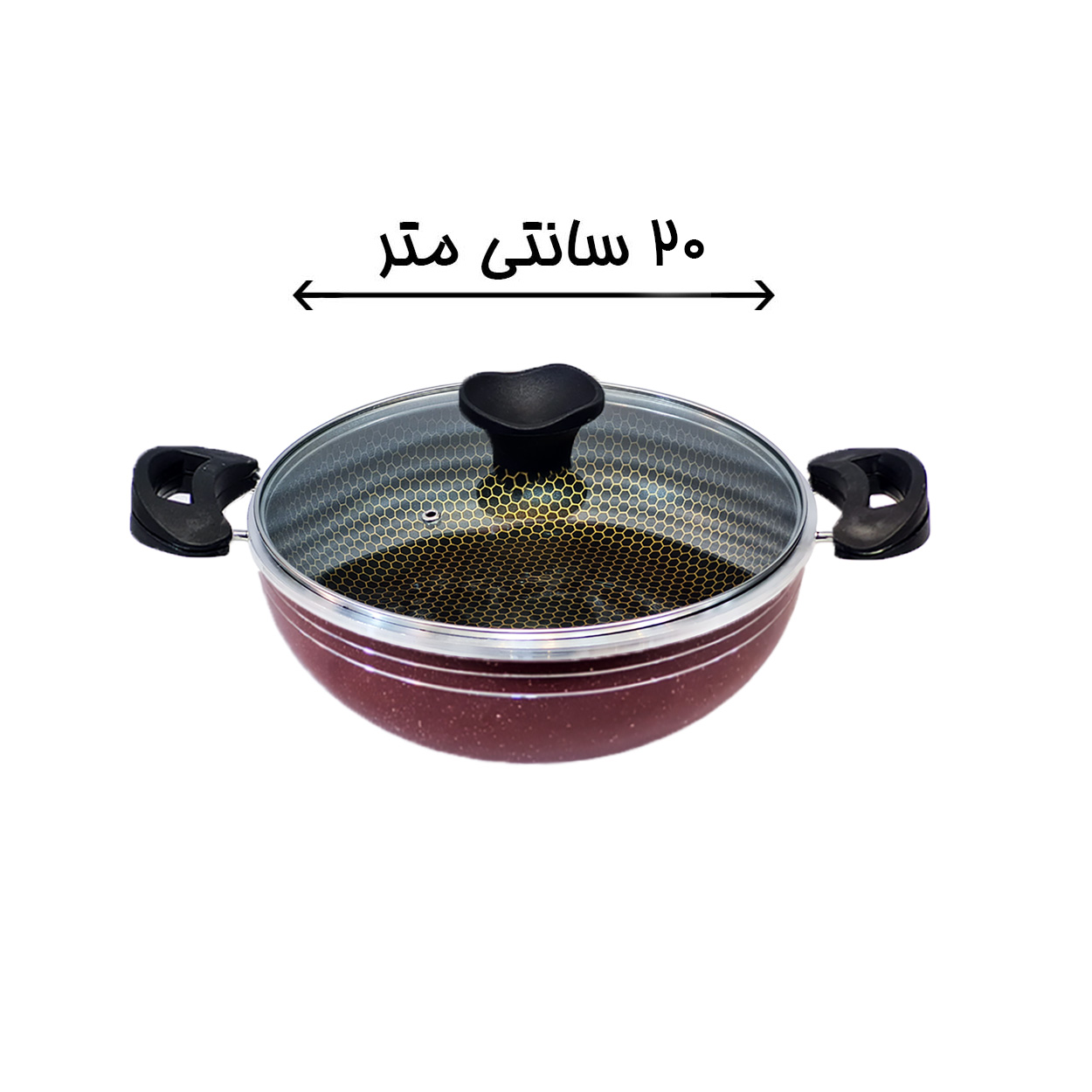 سرویس تابه 6 پارچه مُرسانا مدل زنبوری کد MZ6800 سرویس تابه 6 پارچه مُرسانا مدل زنبوری کد MZ6800