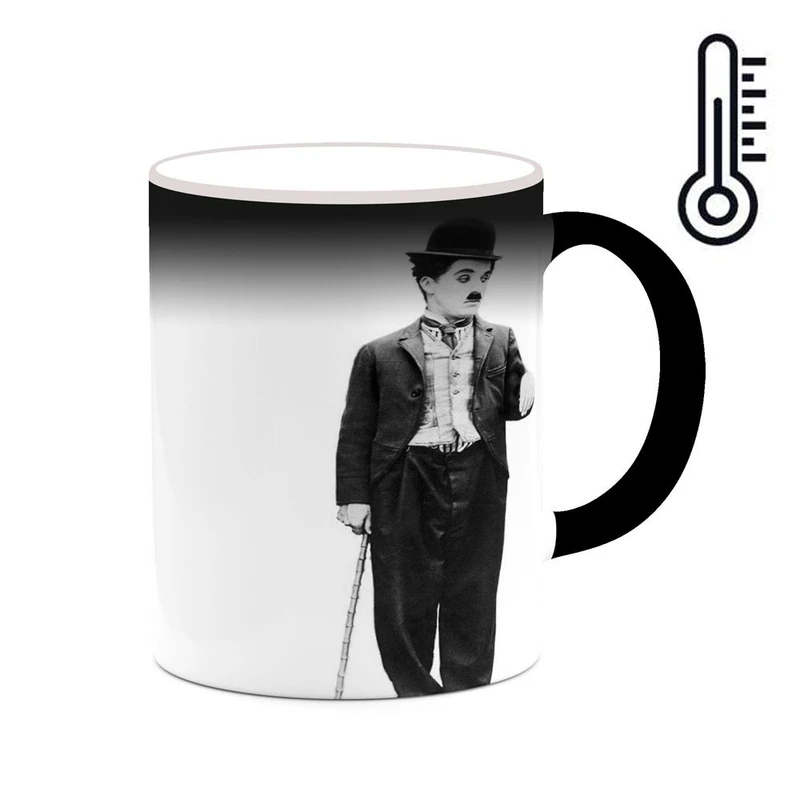 ماگ حرارتی کاکتی طرح چارلی چاپلین Charlie Chaplin مدل mgh25474