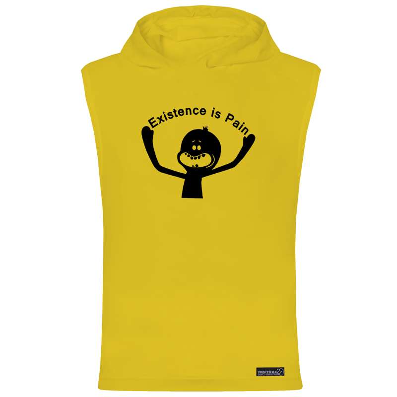 تاپ کلاه دار مردانه 27 مدل  EXISTENCE IS PAIN کد WN697