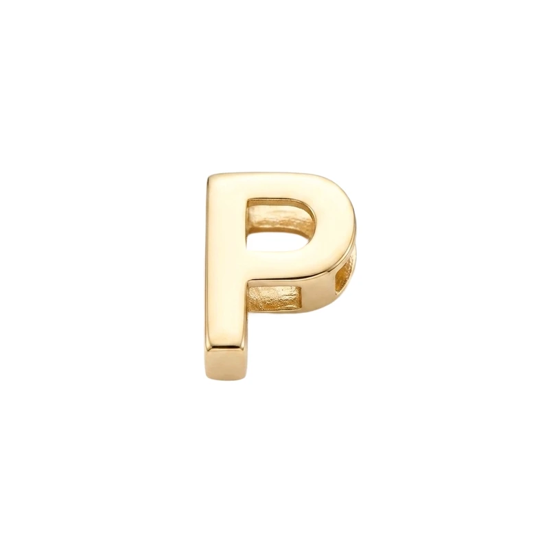 آویز گردنبند طلا 18 عیار زنانه طلای کامک طرح P