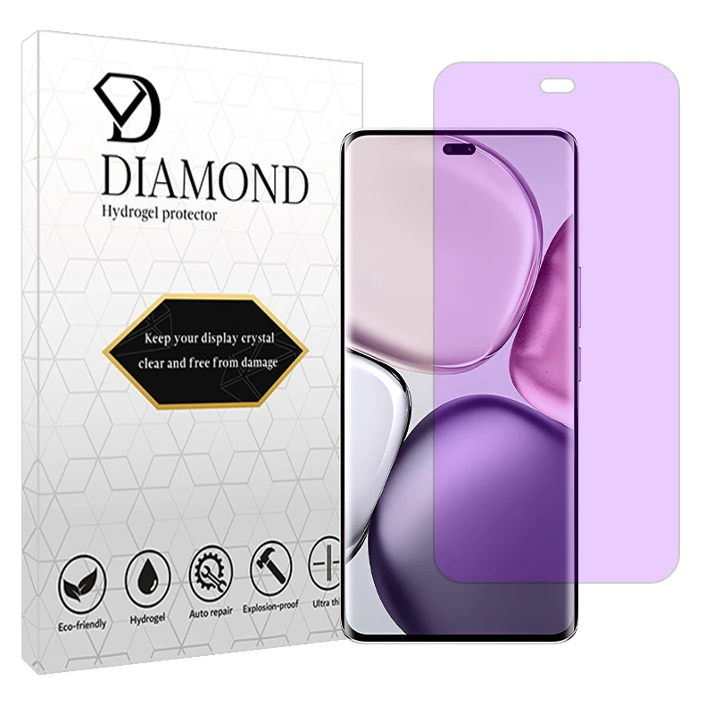 محافظ صفحه نمایش آنتی پرپل دیاموند مدل هیدروژلی مناسب برای گوشی موبایل آنر X9c
