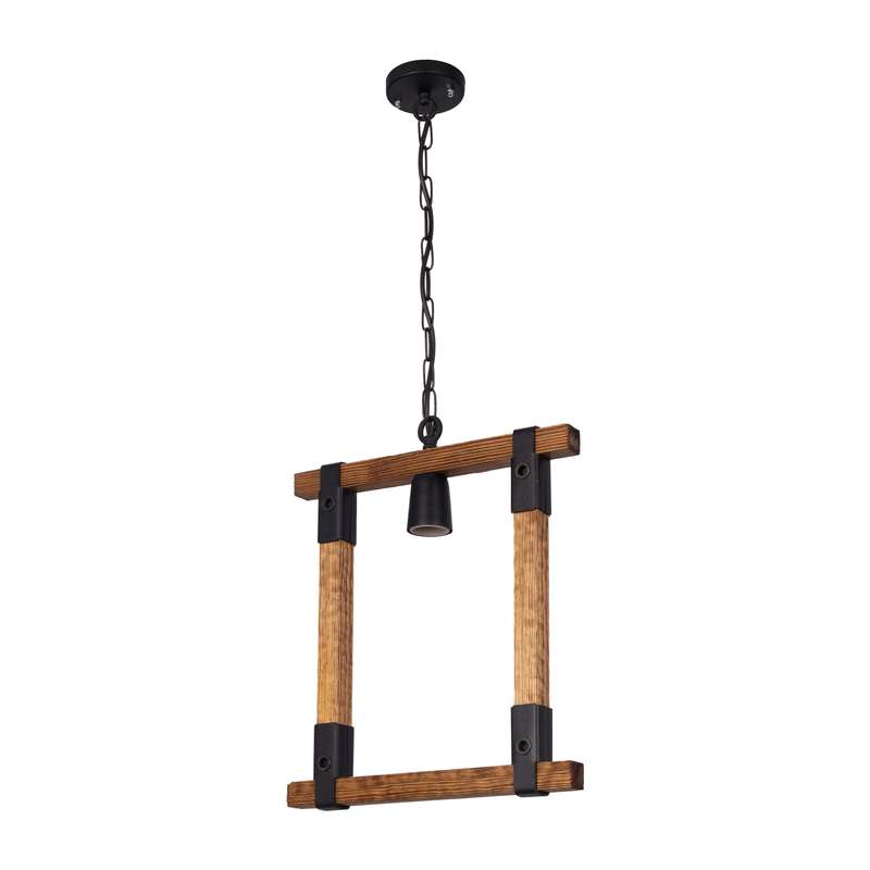 چراغ آویز ای دی ام وود مدل چوبی قاب کد W-430