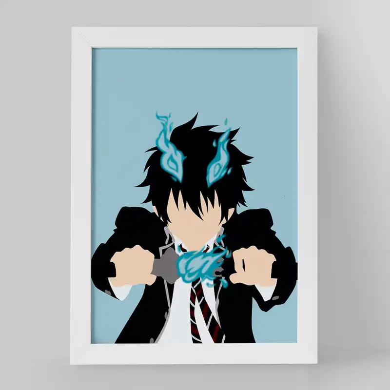 تابلو خندالو مدل رین انیمه جنگیر آبی کد 16388