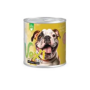 کنسرو غذای سگ وکسی مدل پته طعم مرغ، گوسفند وزن 400 گرم