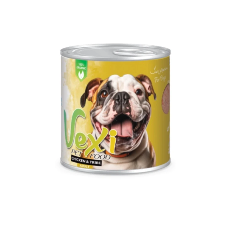 کنسرو غذای سگ وکسی مدل پته طعم مرغ، گوسفند وزن 400 گرم