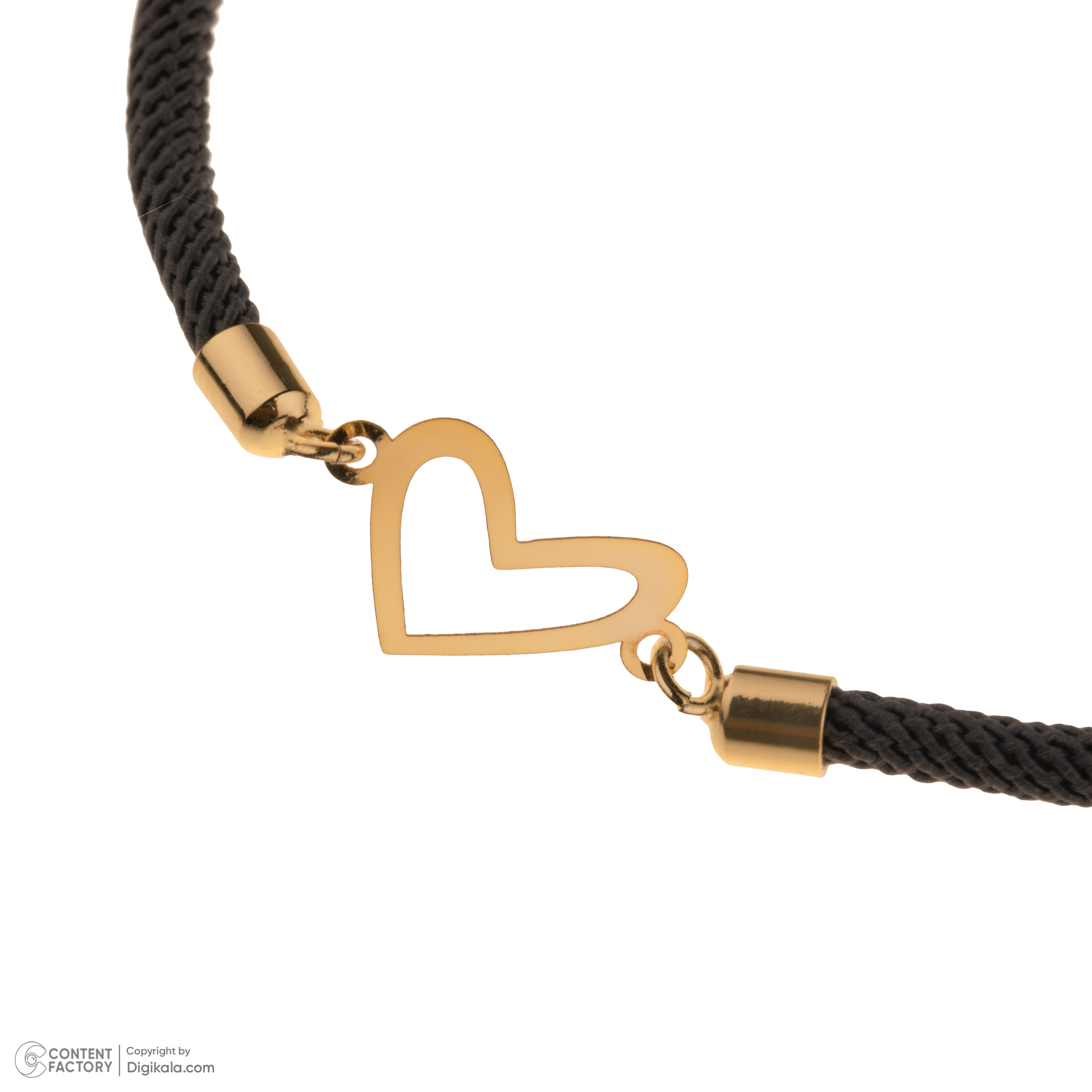 دستبند طلا عیار 18 زنانه ناریا مدل قلب -  - 3