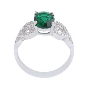 انگشتر نقره زنانه بازرگانی میلادی مدل سنگ کوارتز کد AWR_1052