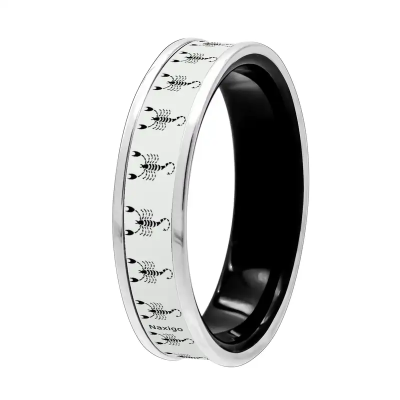 انگشتر ناکسیگو مدل شب تاب طرح آبان ماه کد RB15604
