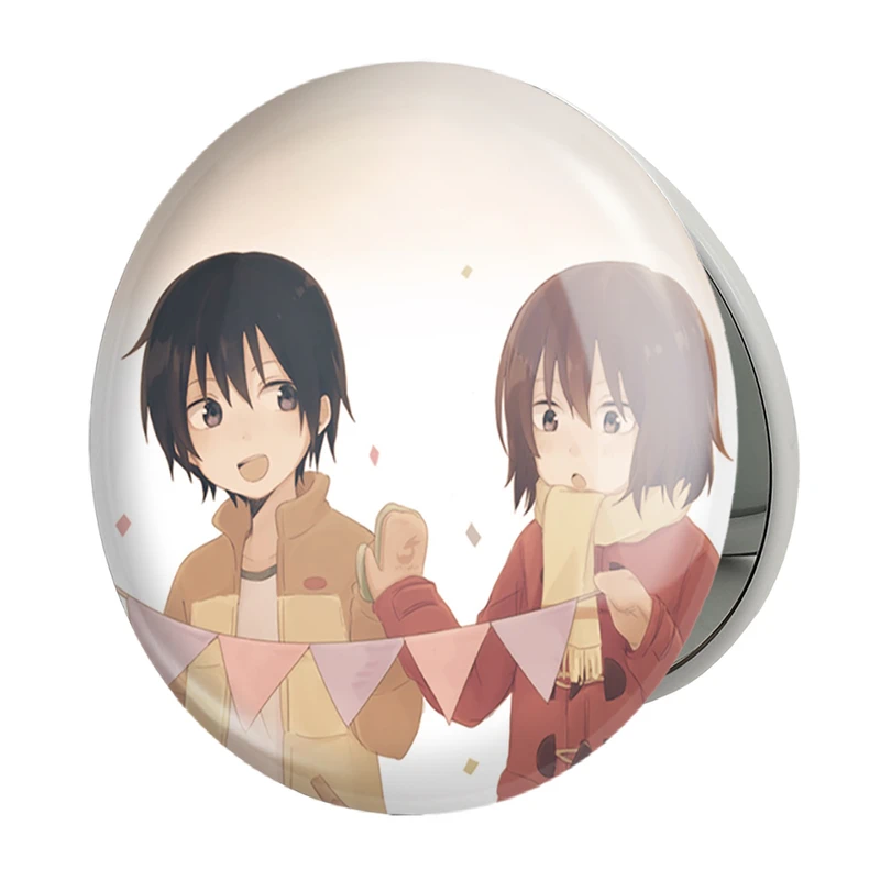 آینه جیبی خندالو طرح ساتورو و کایو انیمه اریزد مدل تاشو کد 32208