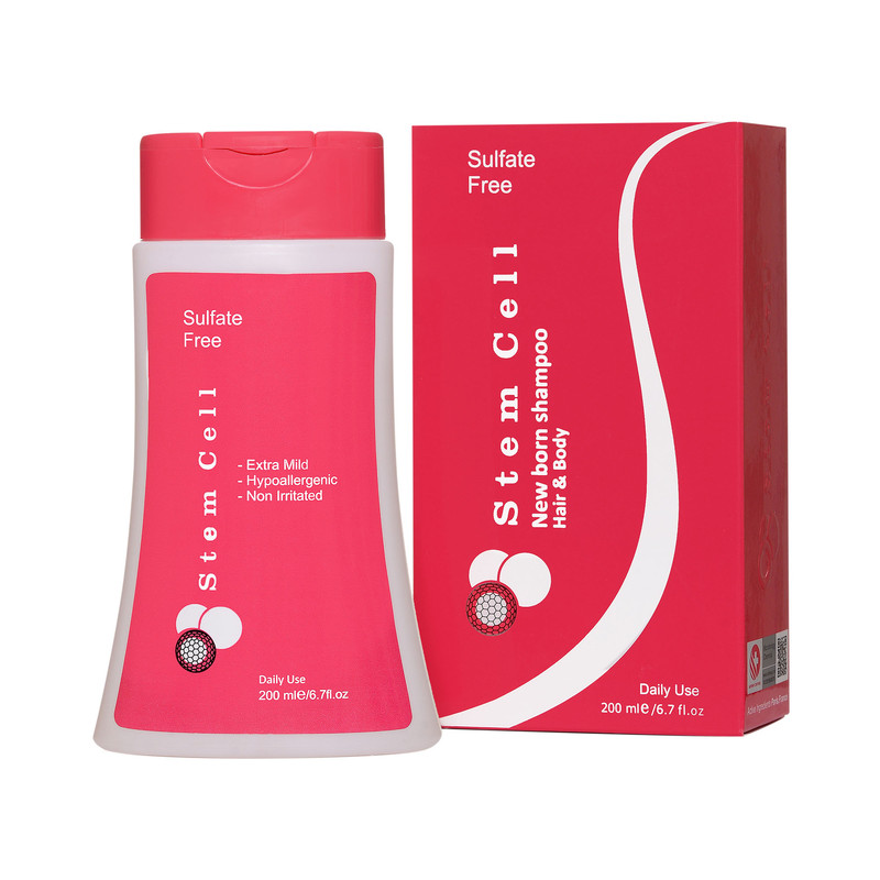 شامپو سر و بدن نوزاد استم سل مدل New Born02 حجم  200 میلی لیتر