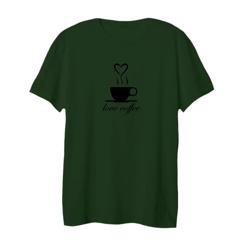 تی شرت لانگ آستین کوتاه زنانه مدل love coffee