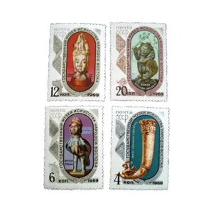 تمبر یادگاری مدل آثار باستانی کد DS4877 مجموعه 4 عددی