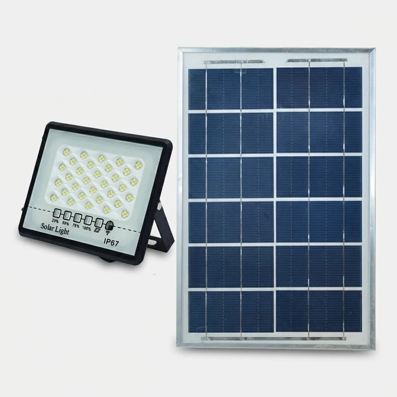 پروژکتور خورشیدی 100 وات مدل 100W-MTX-2 به همراه پنل خورشیدی