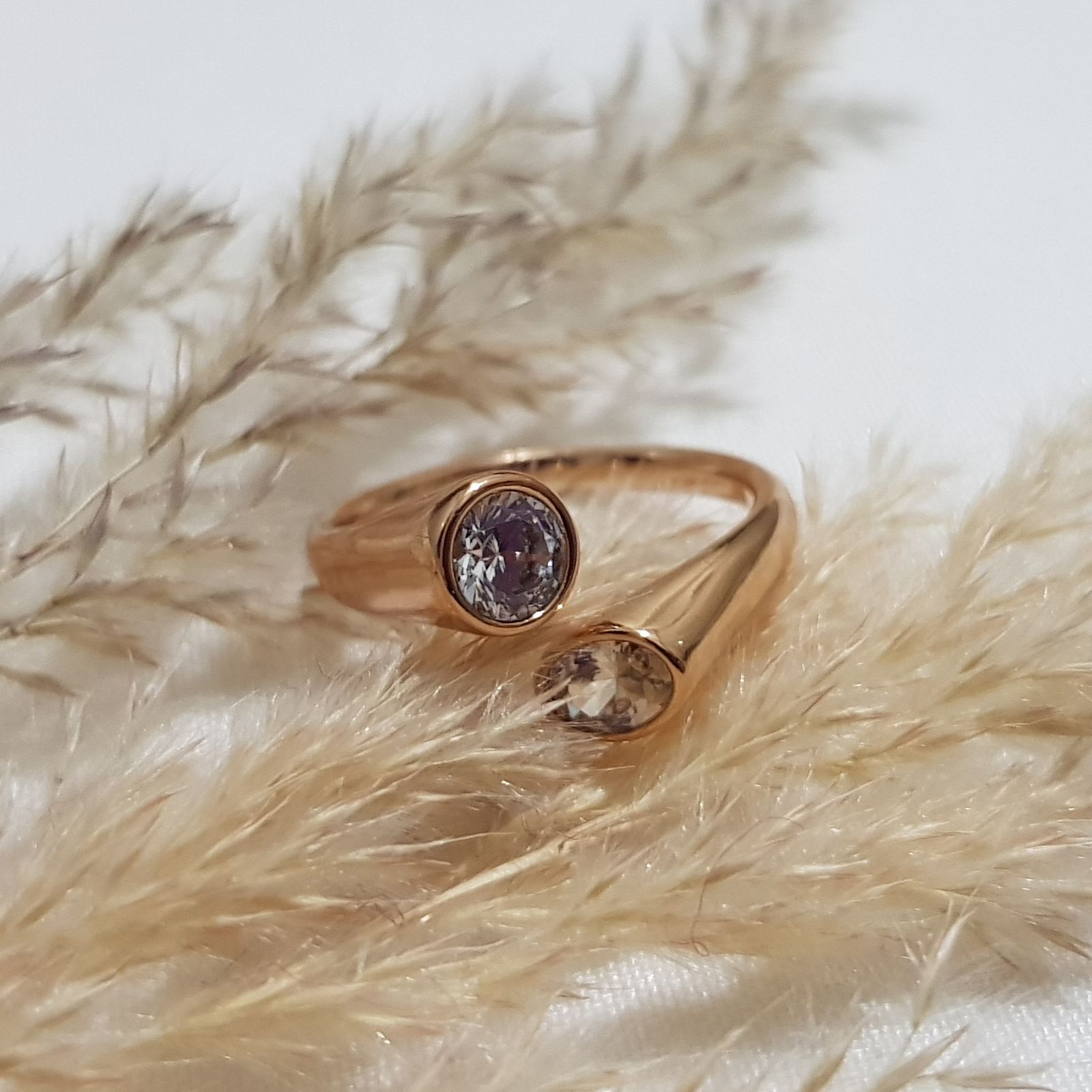 انگشتر زنانه ژوپینگ مدل نگینی 442 -  - 2