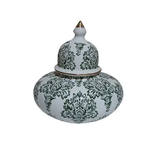 گلدان دکوری مدل جینجر جار داماس کد ۰۳۶