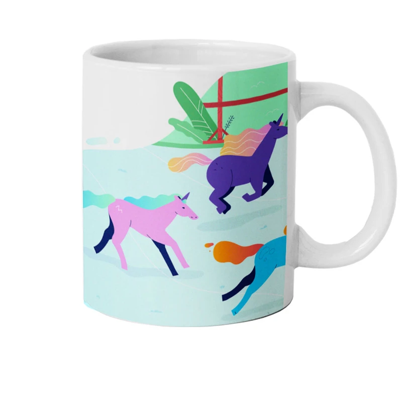 ماگ هومرو طرح دخترونه فانتزی مدل M739