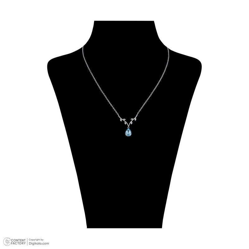 گردنبند نقره زنانه سواروسکی مدل اشک کد 066587