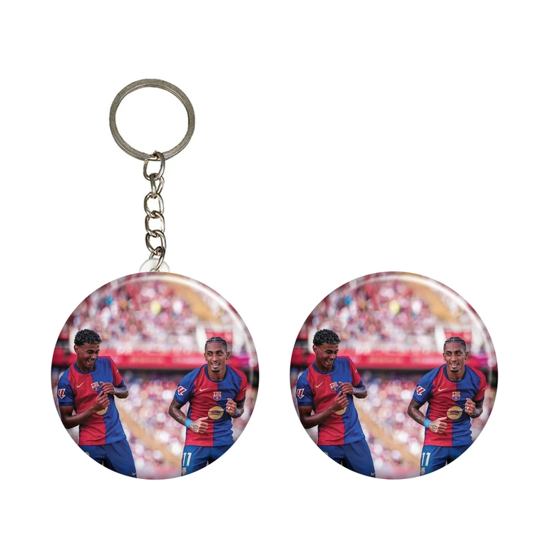 پیکسل ابیگل طرح لامین یامال و رافینیا بارسلونا کد 040 به همراه جاکلیدی