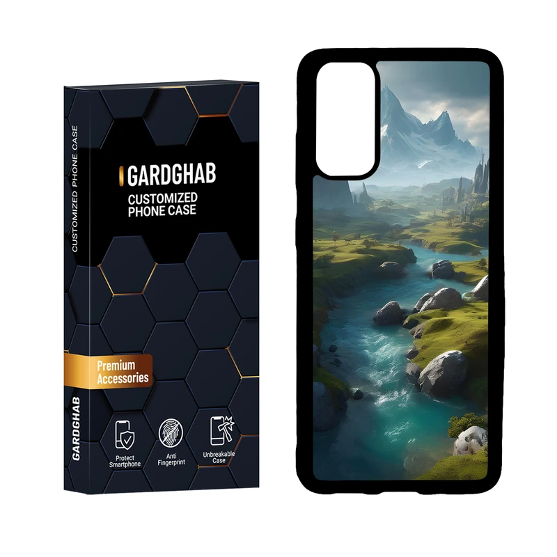 کاور گارد قاب مدل دور ژله ای هنری مناسب برای گوشی موبایل سامسونگ Galaxy S20