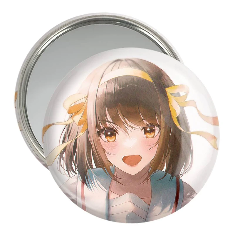 آینه جیبی خندالو مدل هاروهی انیمه The Disappearance of Haruhi Suzumiya  کد 23107