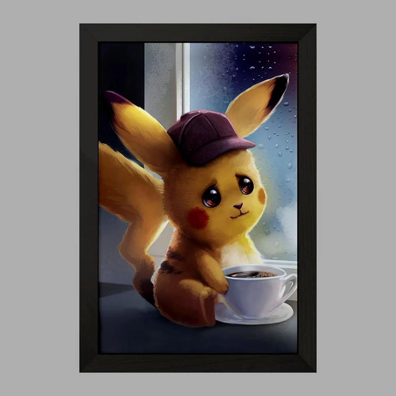 تابلو خندالو مدل پیکاچو انیمه پوکمون  کد 17375