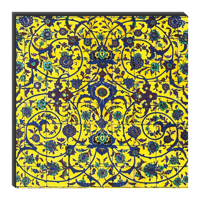 تابلو شاسی میم تیم طرح کاشی‌های زرد مدل T1710