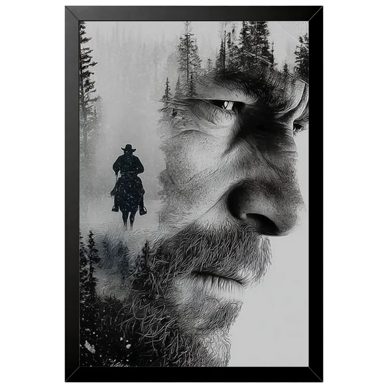 تابلو بکلیت طرح گیمینگ ردد red dead redemption 2 مدل B-po2260 فریم مشکی