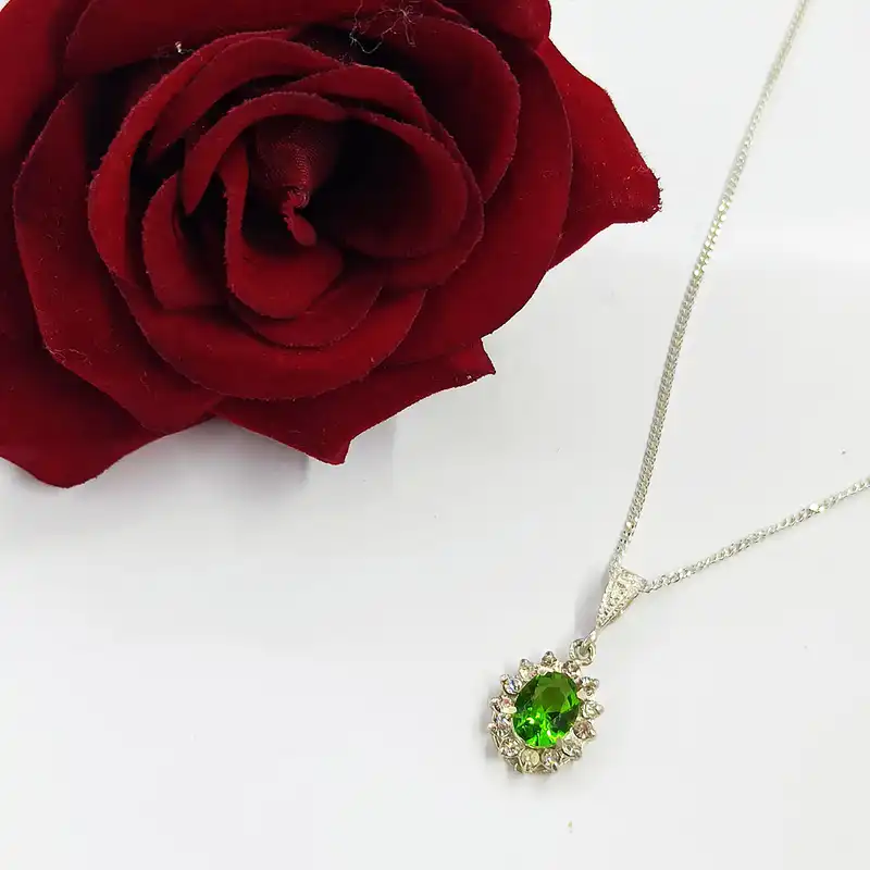 نیم ست نقره زنانه سلین کالا مدل زبرجد ce-k91