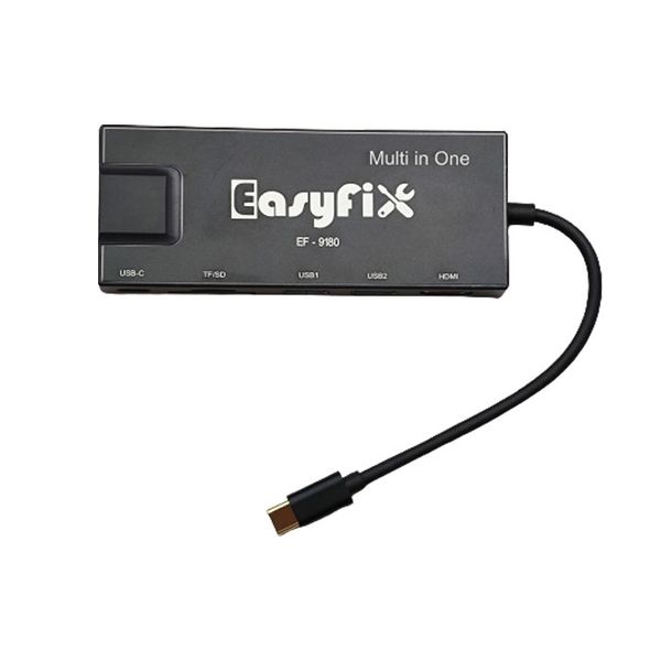 هاب 7 پورت usb-C  مدل EF-9180 هاب 7 پورت usb-C  مدل EF-9180