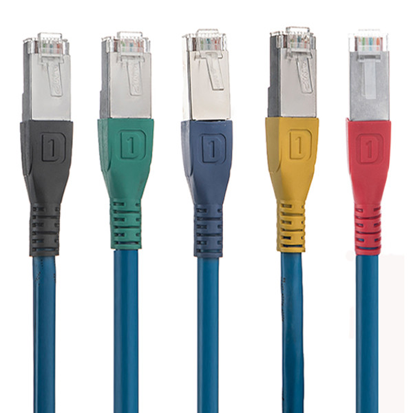 پچ کورد cat 6 UTP مدل مسی 5رنگ بسته 5 عددی