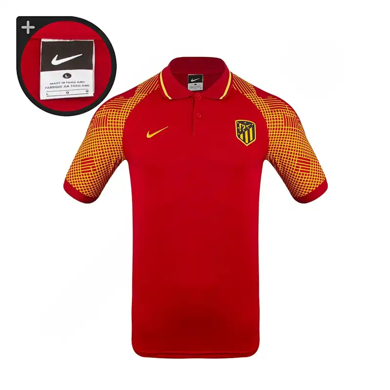 ست پولوشرت و شلوار ورزشی مردانه مدل فوتبال هتلی اتلتیکو مادرید NK-8107