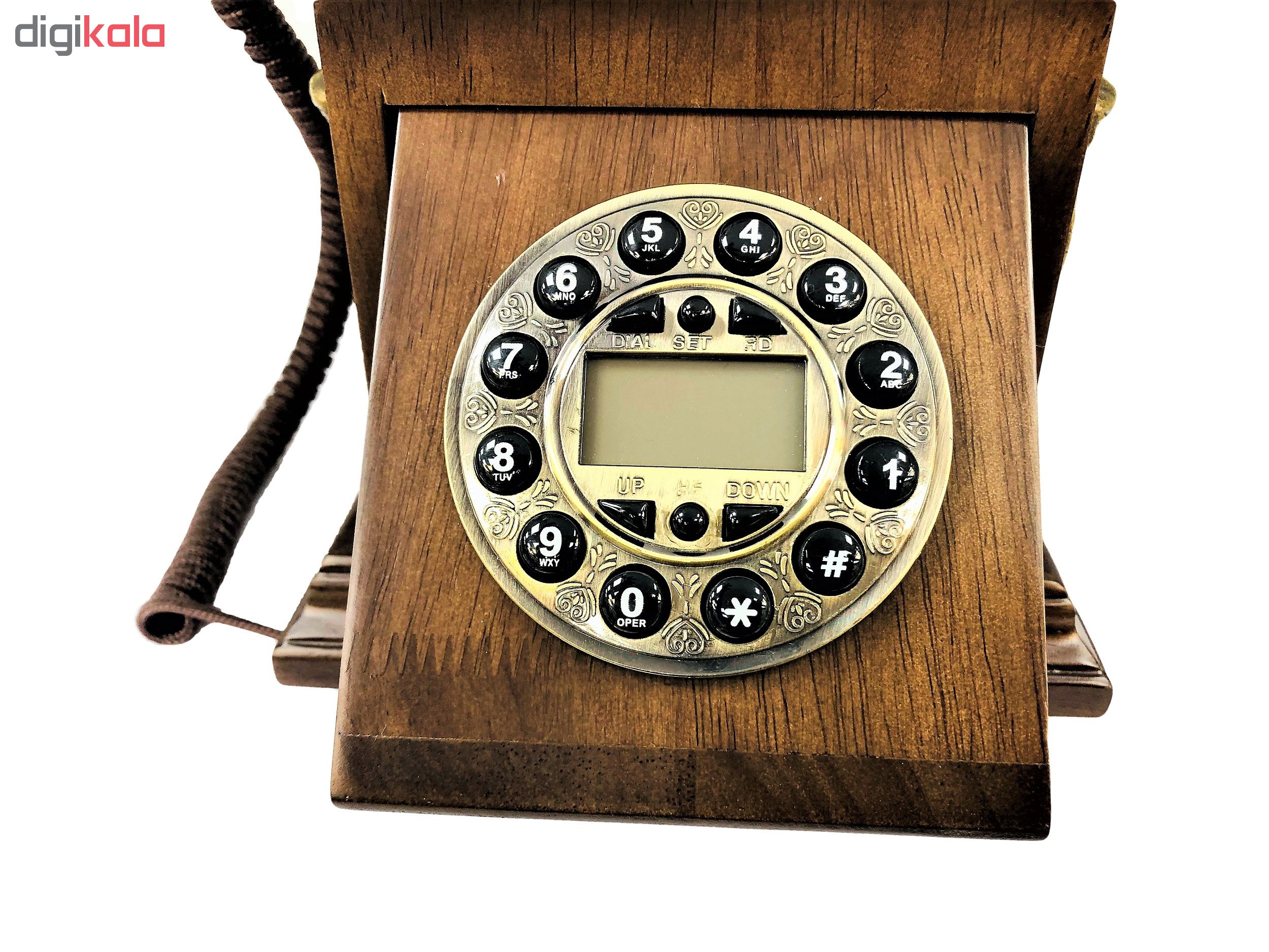تلفن کلاسیک چوبی BHD مدل 5580
