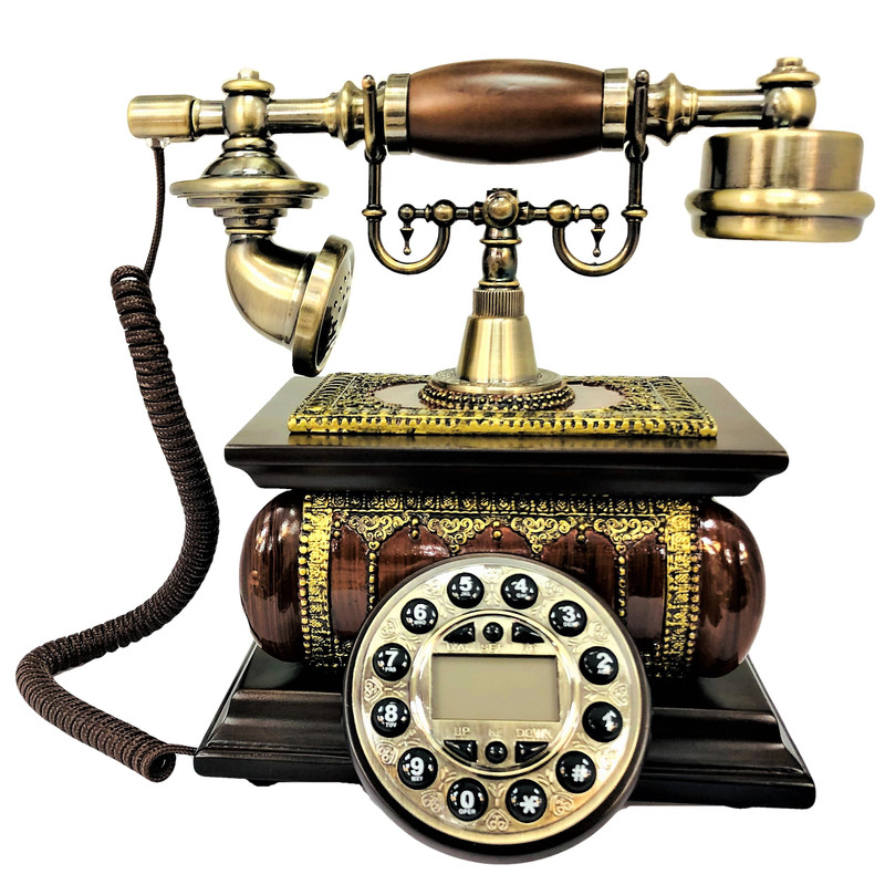 تصویر تلفن کلاسیک چوبی BHD مدل 5586
