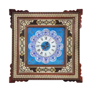 ساعت دیواری خاتم کاری مدل توپی کد 25 