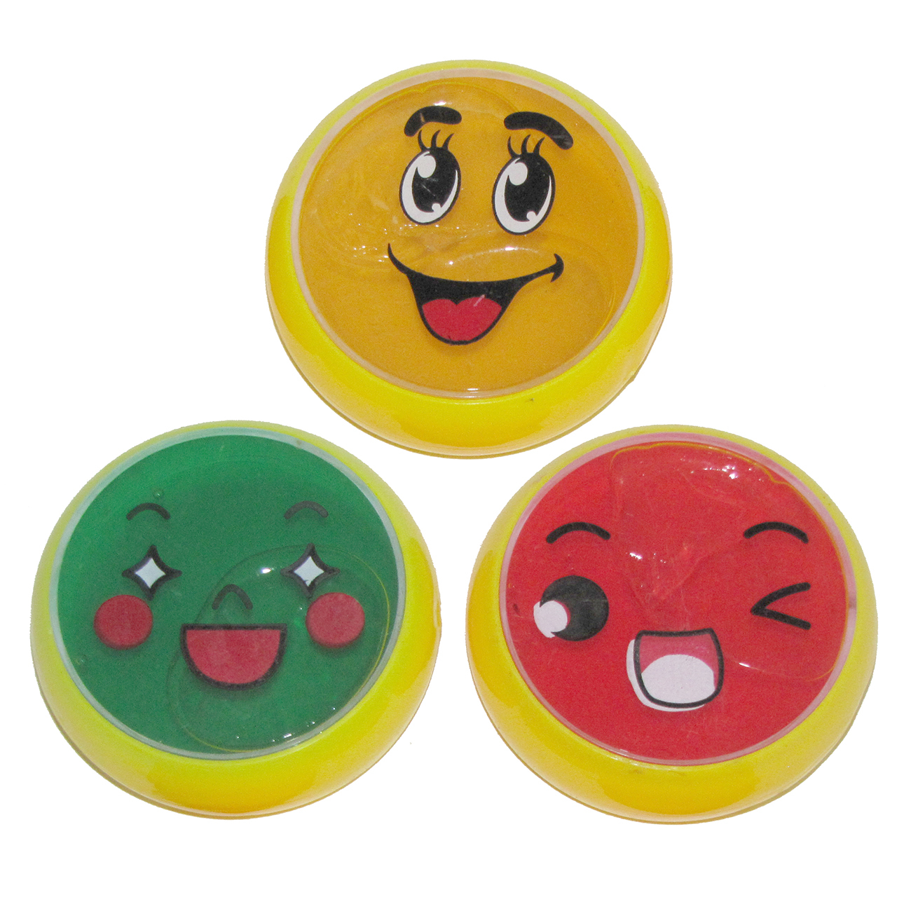 ژل بازی اسلایم مدل smile بسته 3 عددی