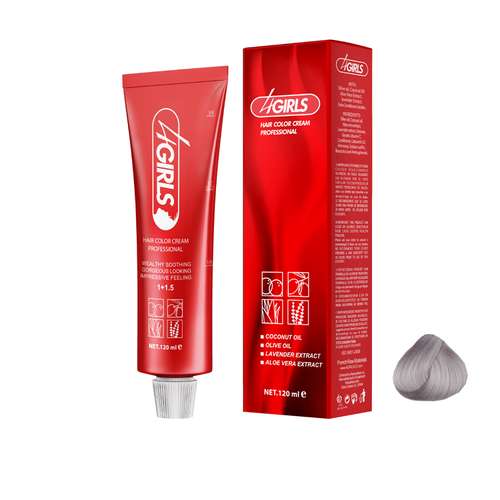 رنگ مو فور گیرلز سری هایلایت شماره SSL حجم 120 میلی لیتر رنگ یاسی روشن