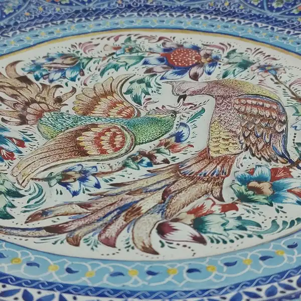 بشقاب میناکاری کد B1061