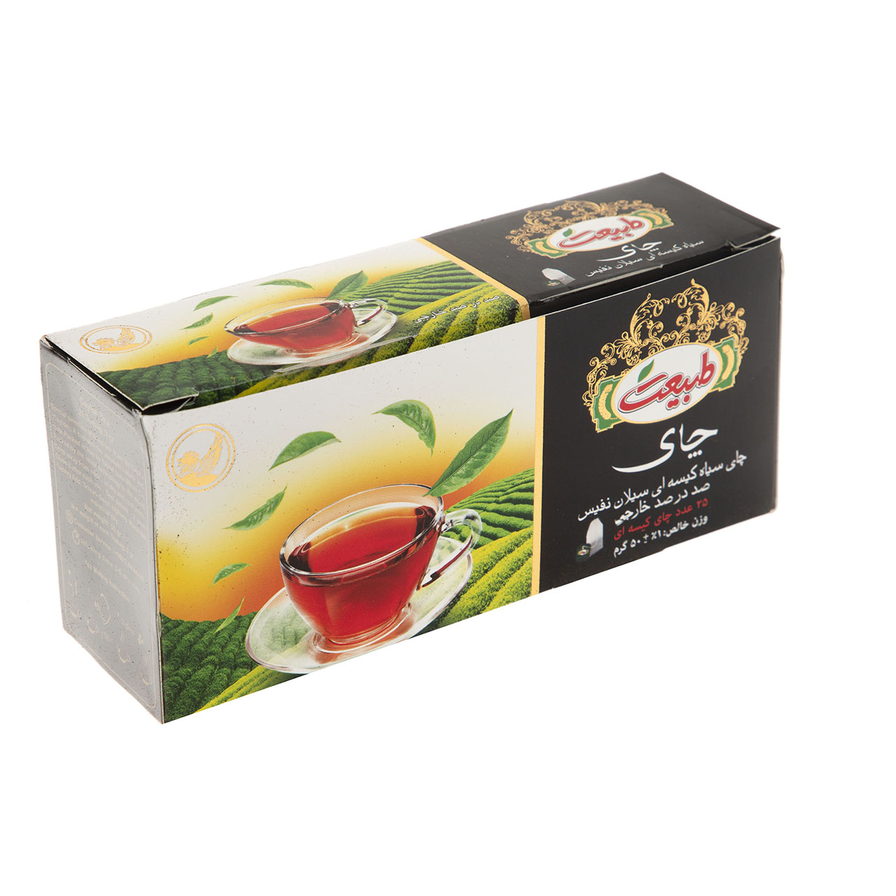 چای کیسه ای طبیعت مدل سیلان نفیس بسته 25 عددی