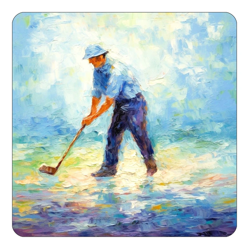 مگنت کاکتی طرح نقاشی رنگ روغن مدل mp73577