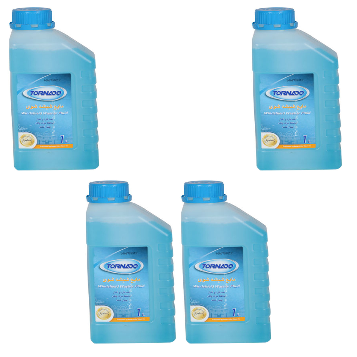 شیشه شوی خودرو تورنادو مدل washer حجم 1 لیتر بسته 4 عددی