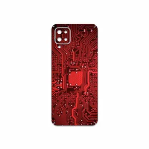 MAHOOT Red Printed Circuit Board Cover Sticker for Samsung Galaxy A12