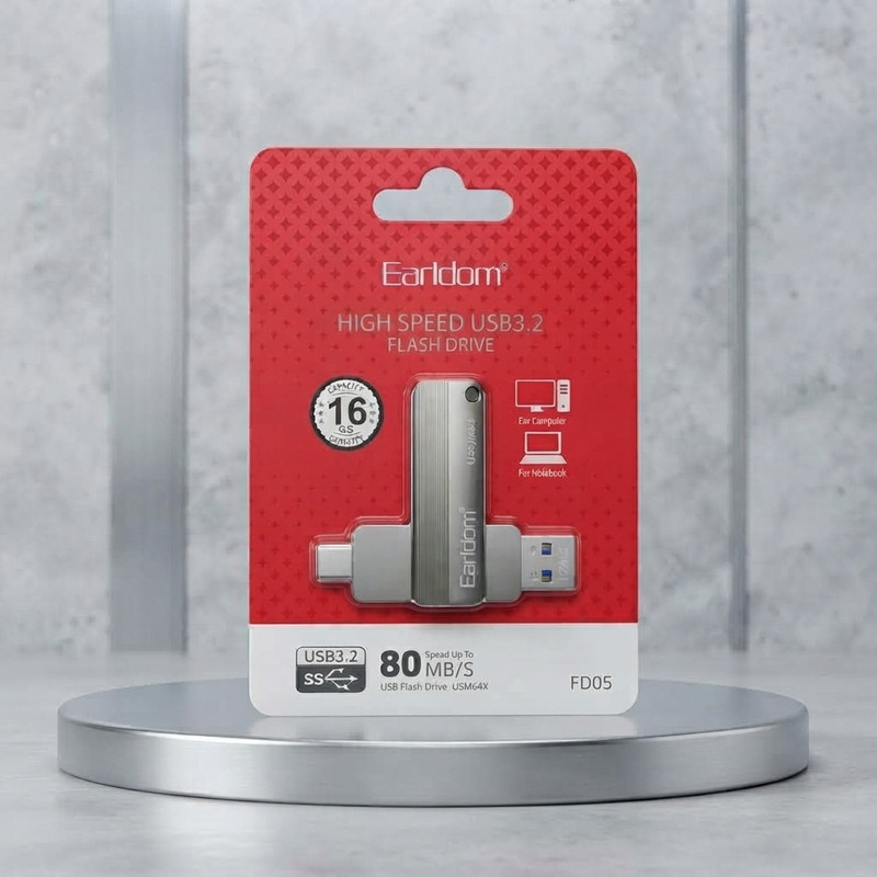 فلش مموری ارلدام مدل FD05 ظرفیت 16 گیگابایت با رابط USB 3.2 