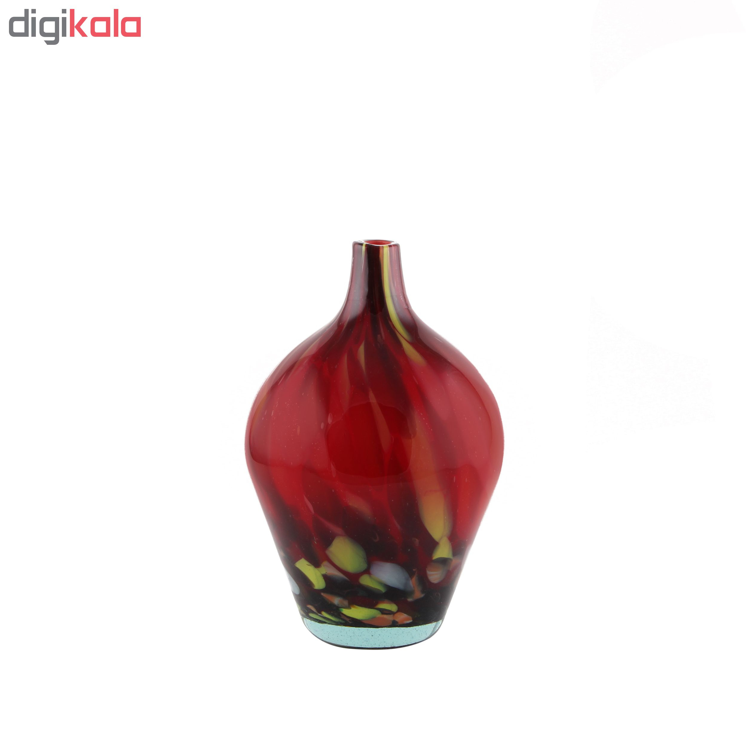گلدان شیشه ای طرح سالونگ الوان مجموعه سه عددی