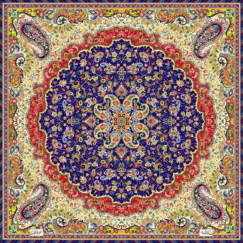 رومیزی ترمه ترمه رضایی طرح مارال