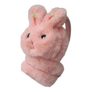 گوش گیر زمستانی بچگانه مدل هدفونی طرح خرگوش گوش هویجی