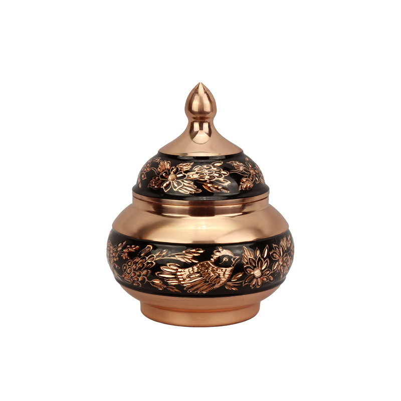 قندان مسی مدل الماس تراش کد KK01