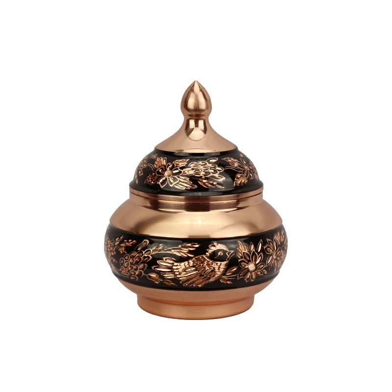  قندان مسی مدل الماس تراش کد m1102